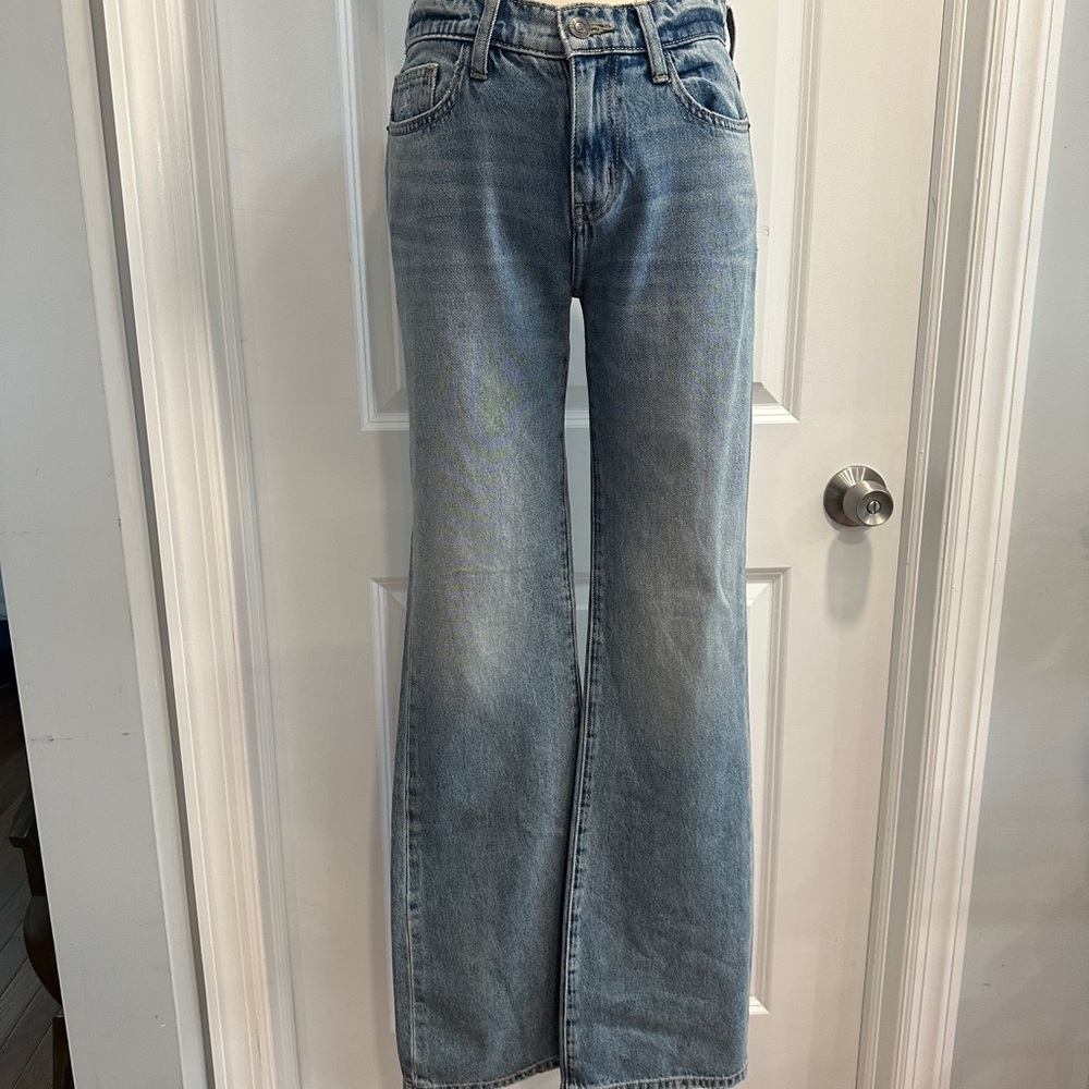 Current/Elliott Light Blue Wide Leg Jeans